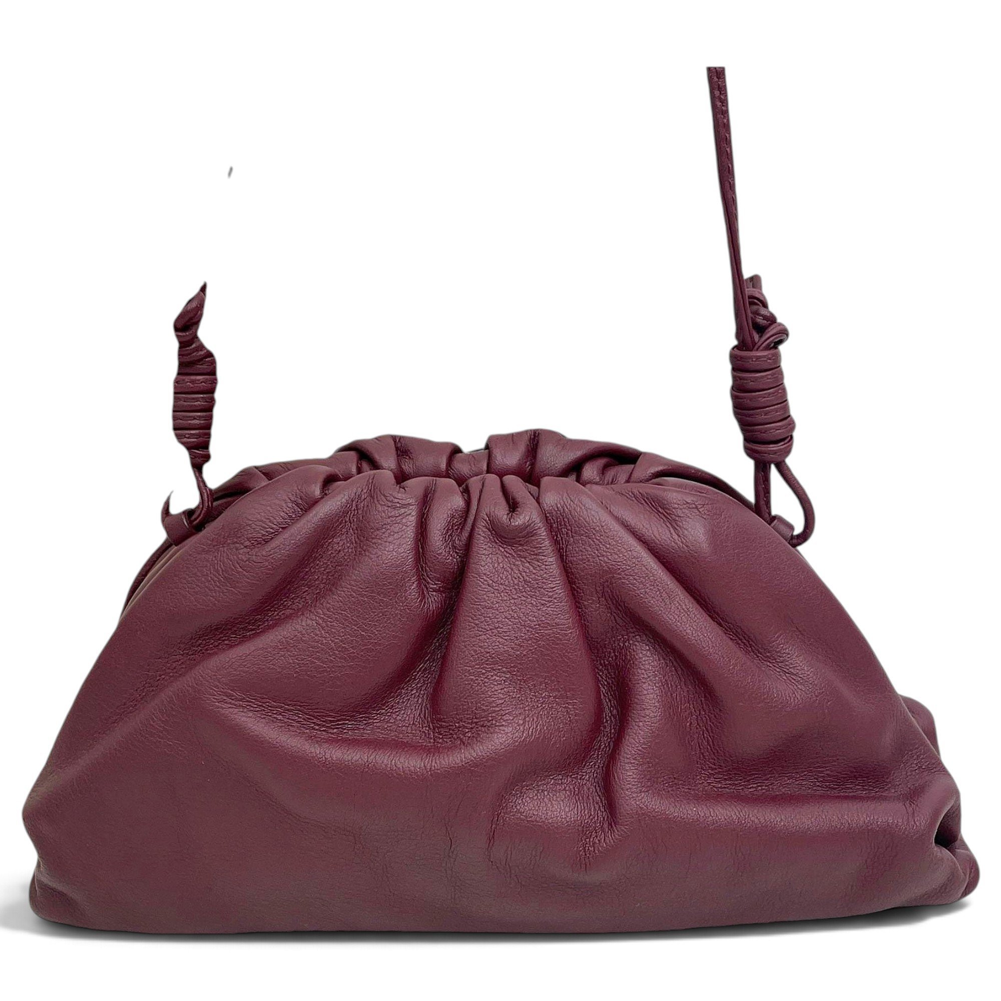 Pouch leather handbag