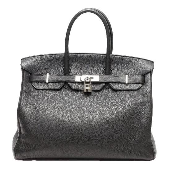 Birkin 35 leather handbag