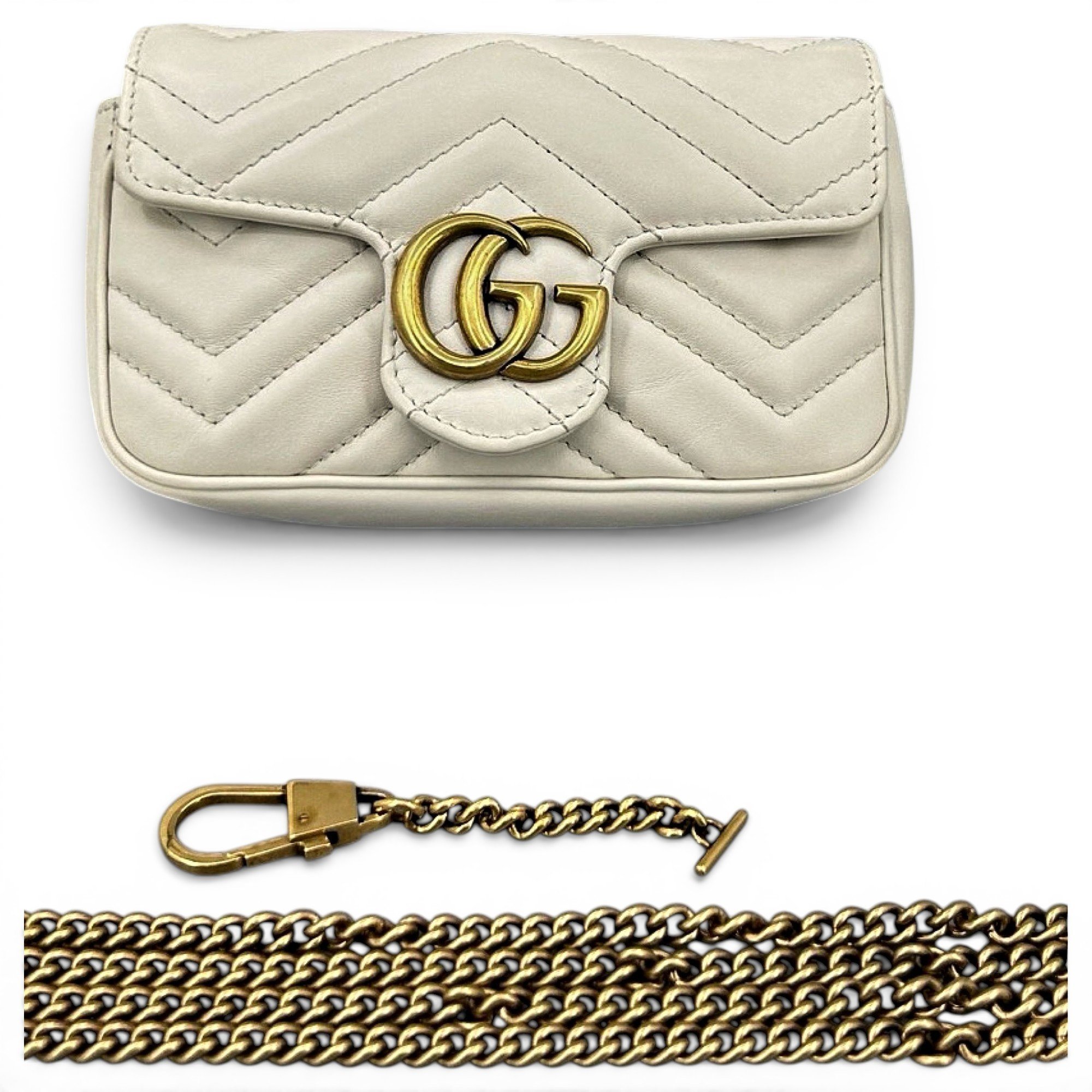 GG Marmont Flap leather crossbody bag