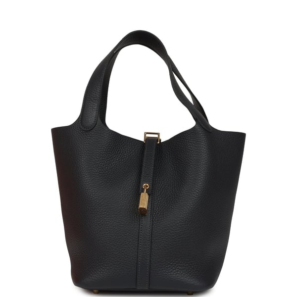 Hermes Picotin Lock 22 Caban Clemence Gold Hardware