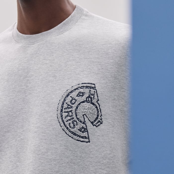 Gris Clair T-shirt With Clou De Selle Detail