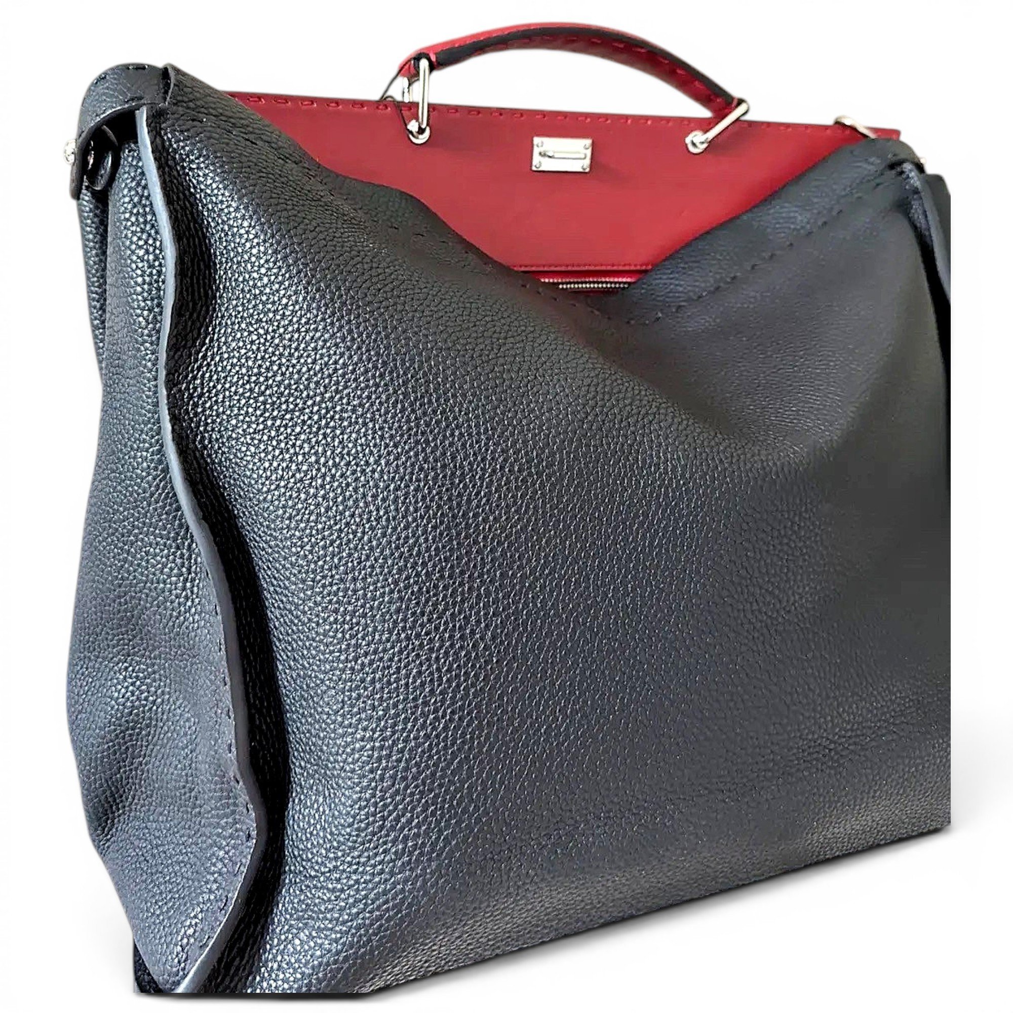 Peekaboo leather handbag