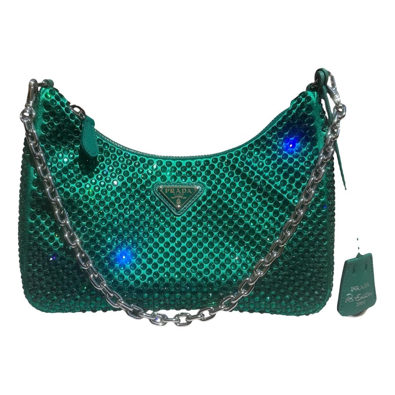 Re-edition silk clutch bag