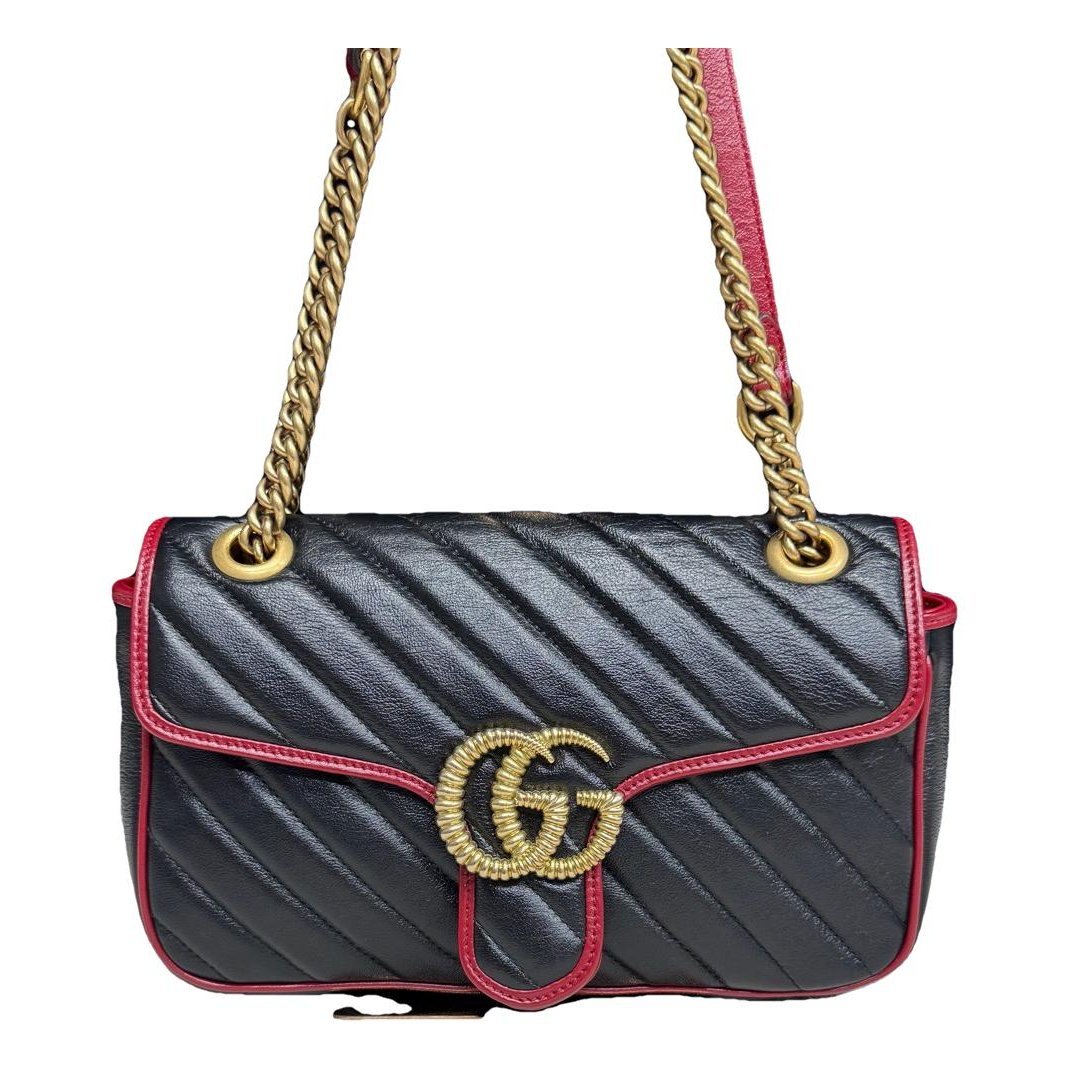 GG Marmont Flap leather crossbody bag