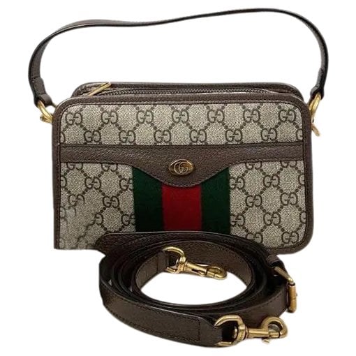 Ophidia vinyl crossbody bag