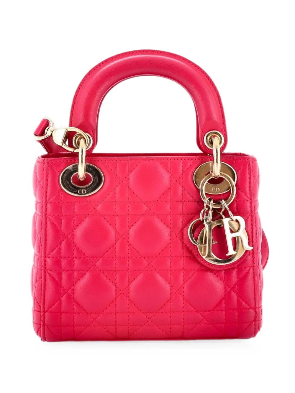 Lady Dior Bag Cannage Quilt Lambskin Mini satchel