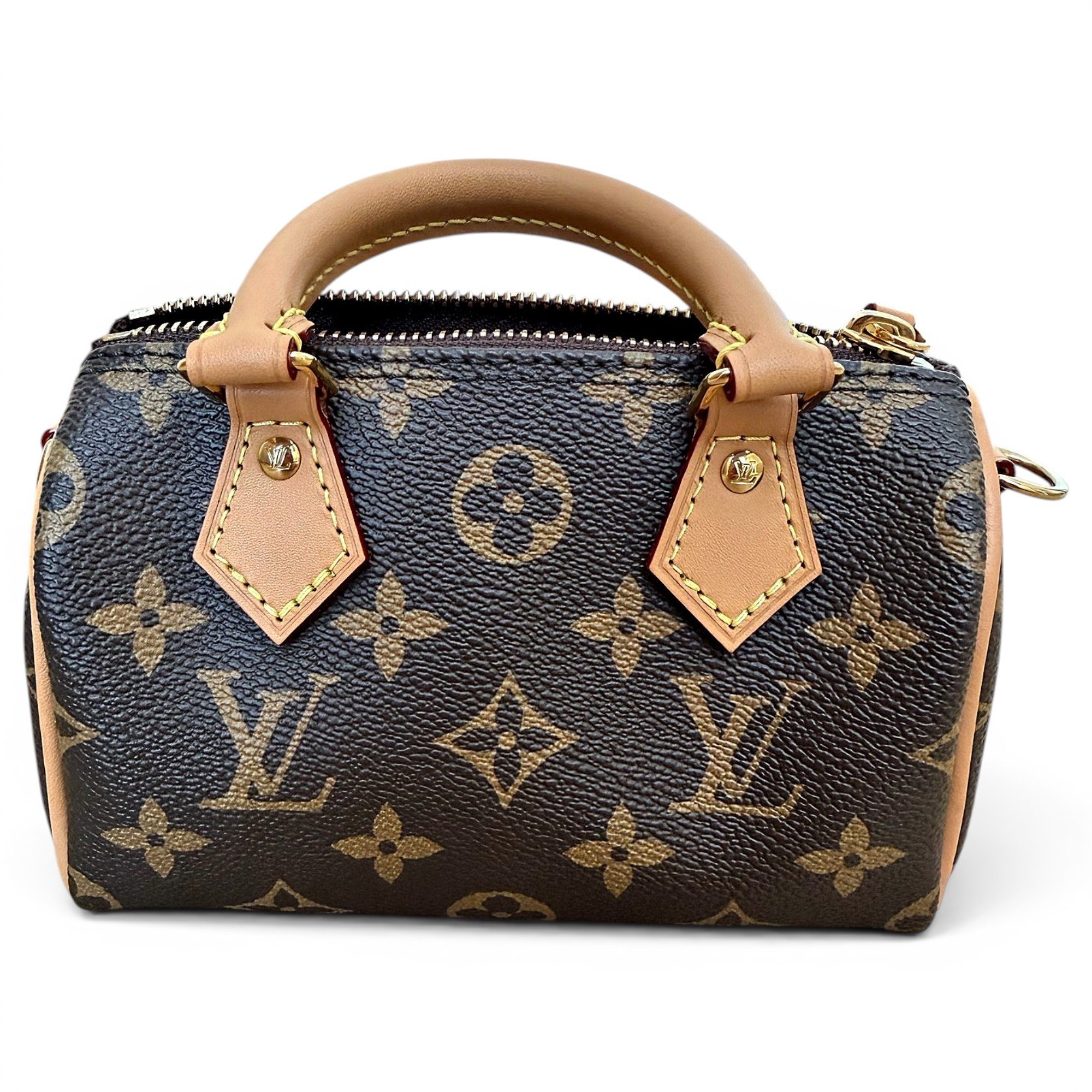 Louis Vuitton Nano Speedy / Mini HL leather mini bag