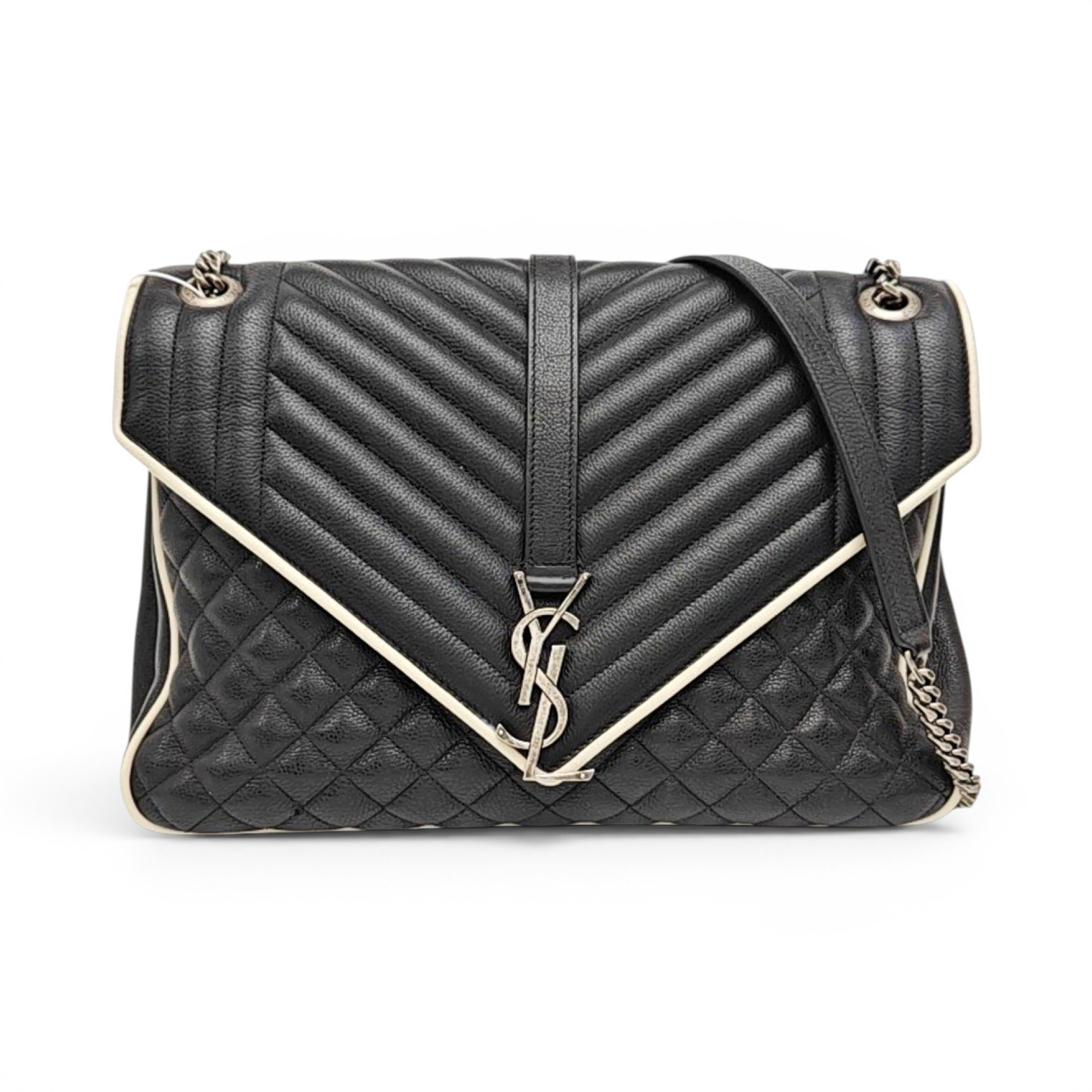 Collége monogramme leather handbag
