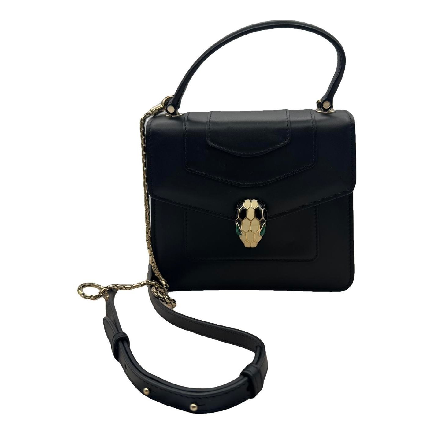 Serpenti leather handbag