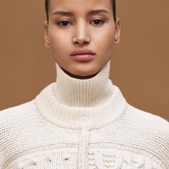 Blanc Naturel Long-sleeve Sweater