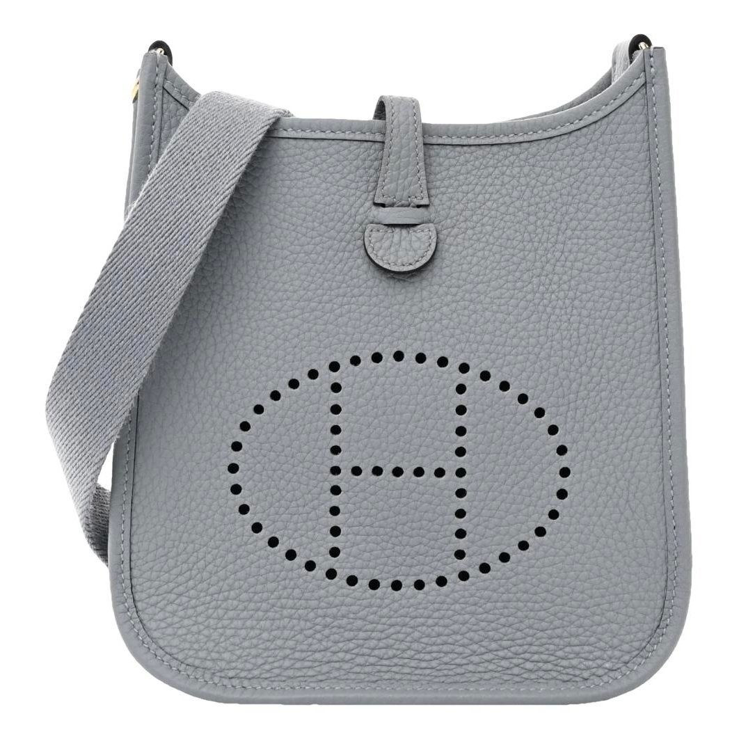 Hermes Evelyne Handbag Gris Pantin Clemence Leather