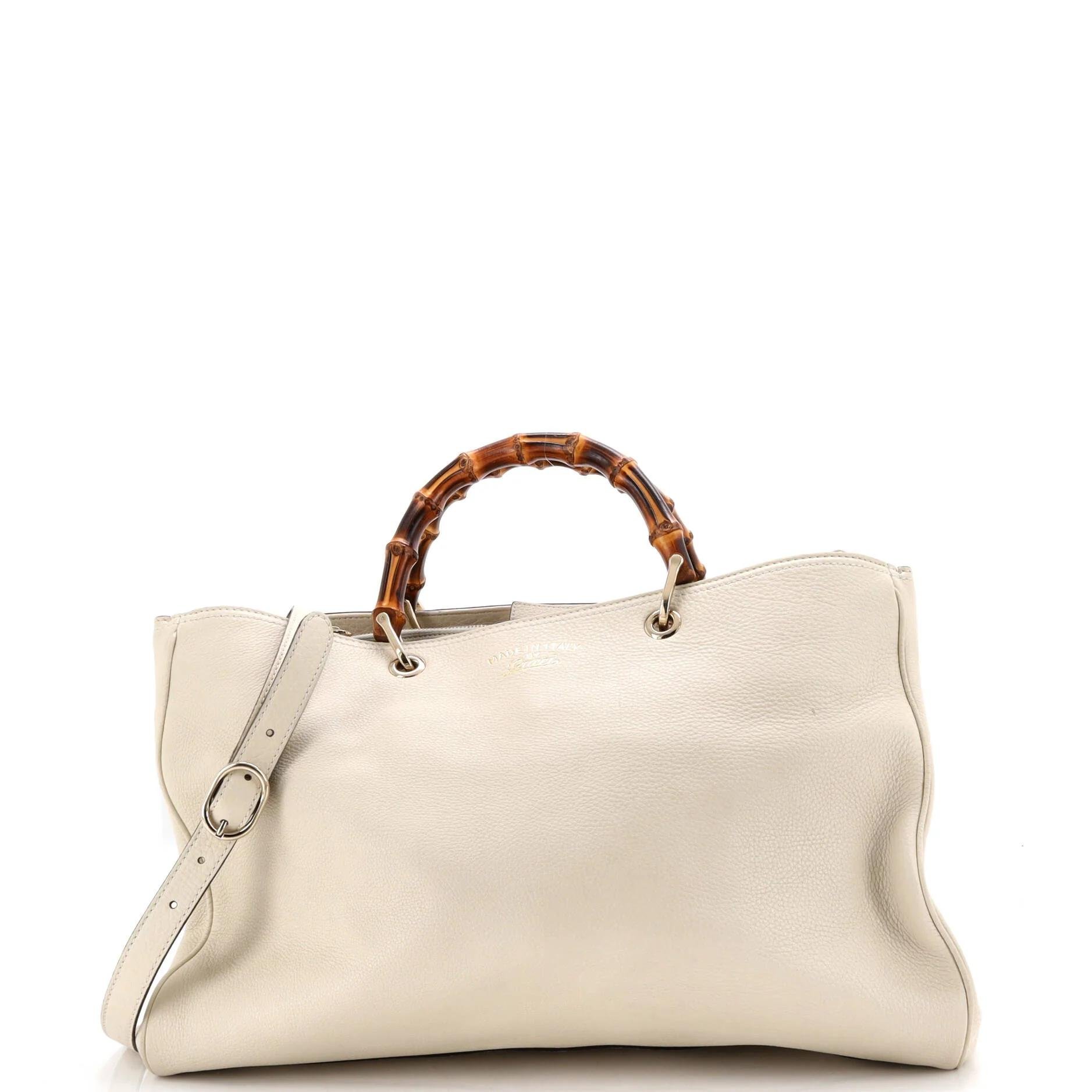 Leather tote