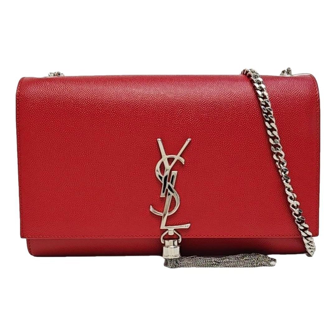 Pompom Kate leather handbag