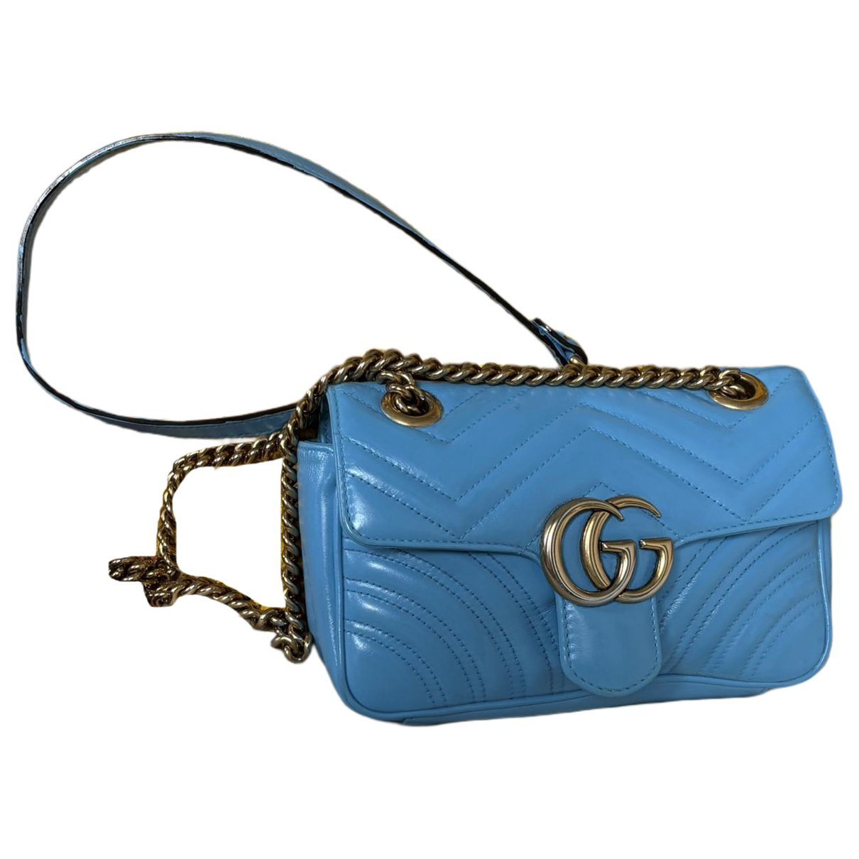 GG Marmont Flap leather crossbody bag
