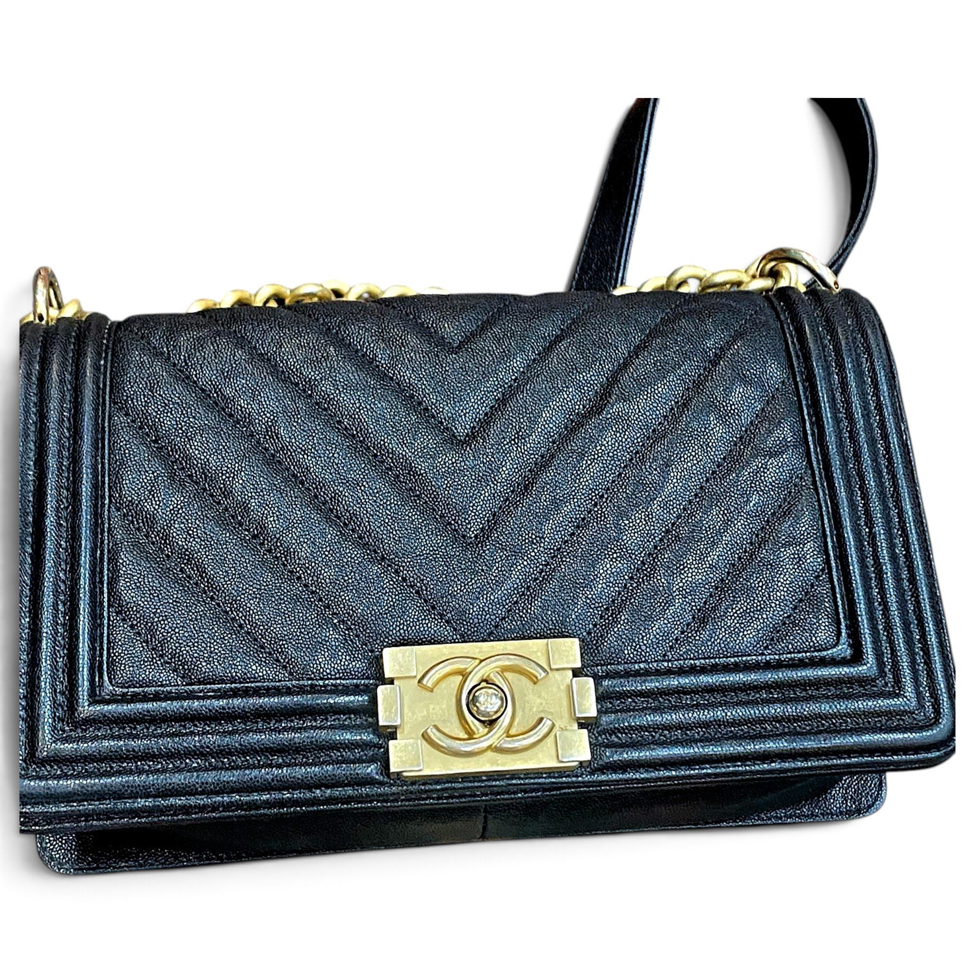 Boy leather crossbody bag