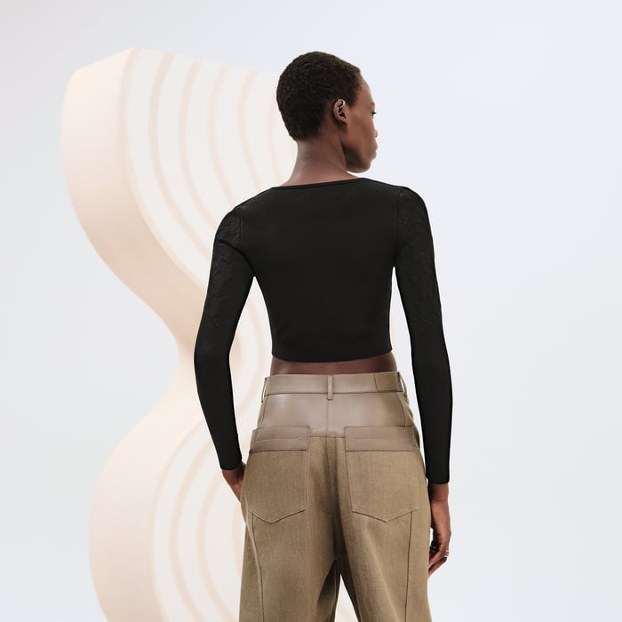 Noir "H" Long-sleeve Sweater