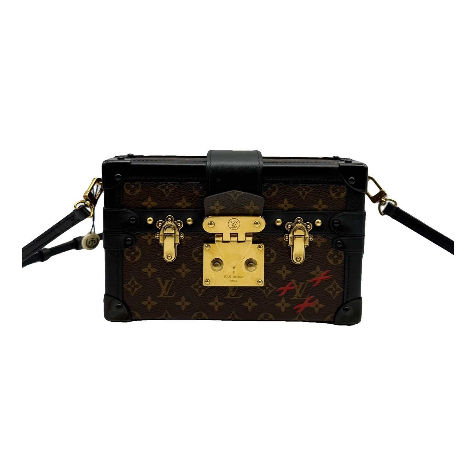 Petite Malle leather handbag