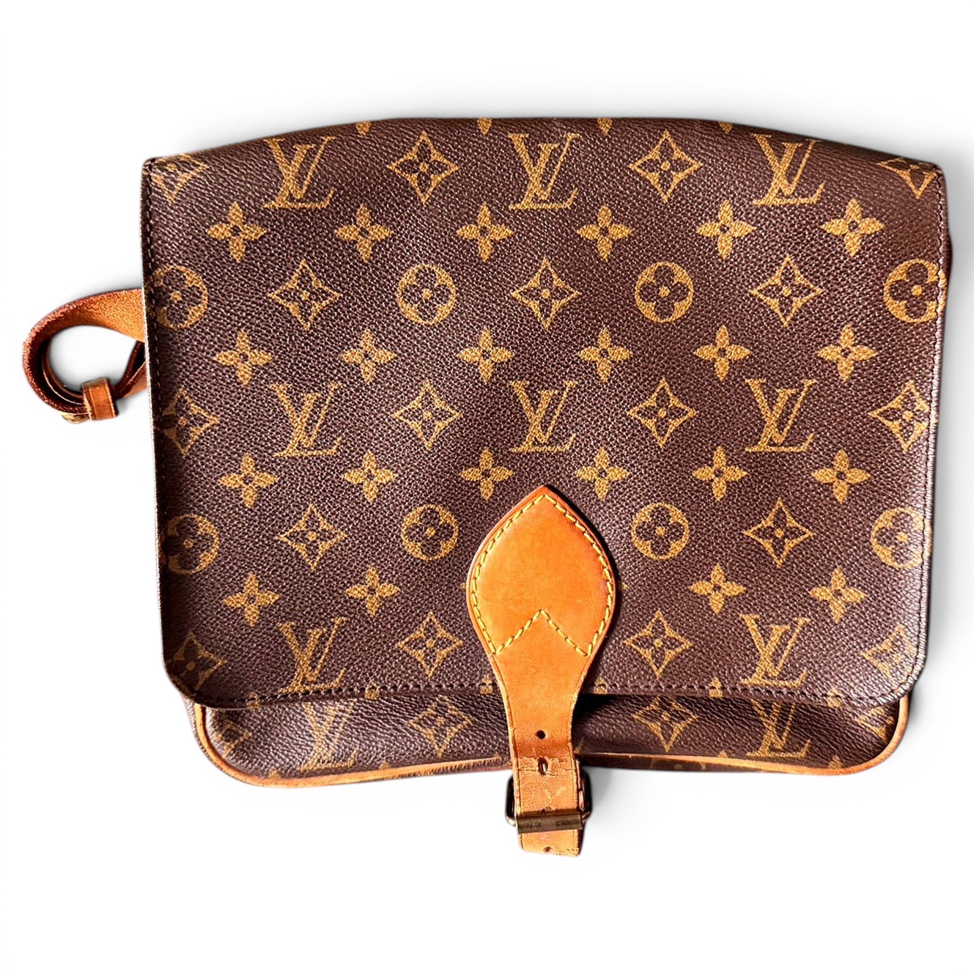Cartouchière vinyl crossbody bag