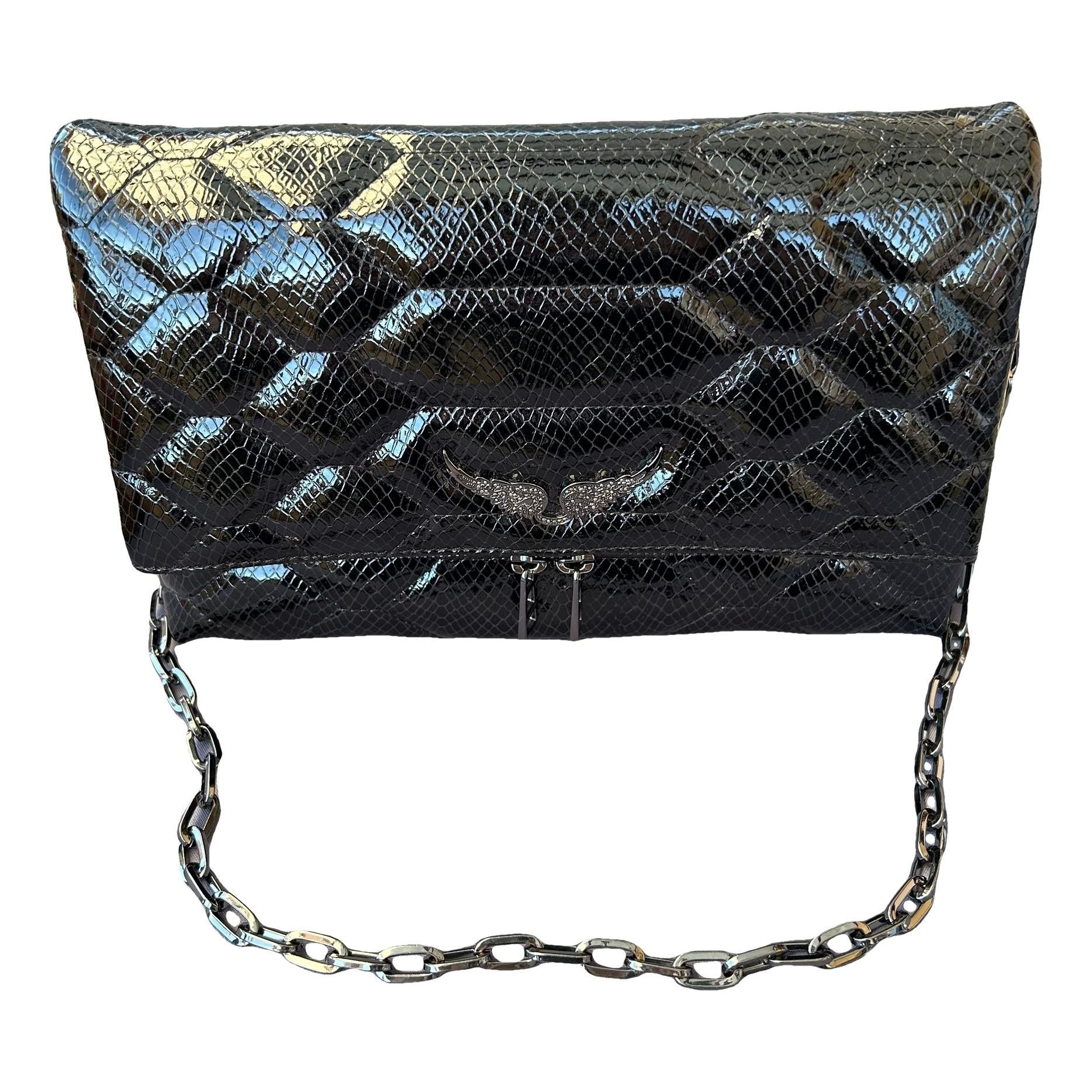 Rock leather crossbody bag