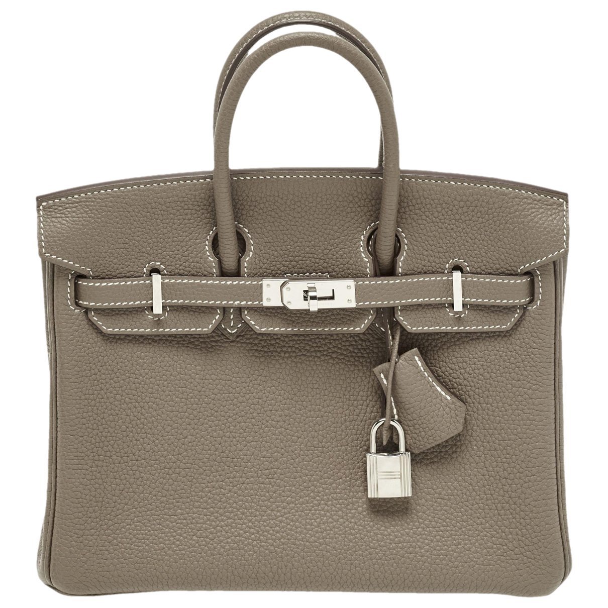 Hermes Birkin 25 Handbag Etoupe Togo Leather