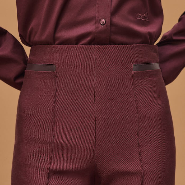 Rouge Bordeaux Cigarette Pants