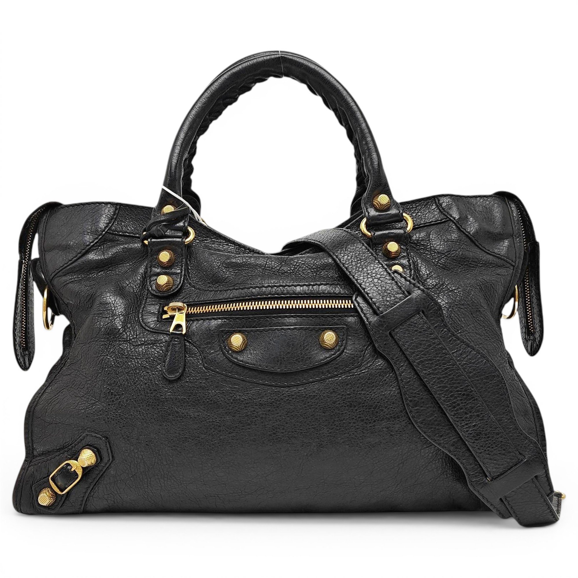 City leather crossbody bag