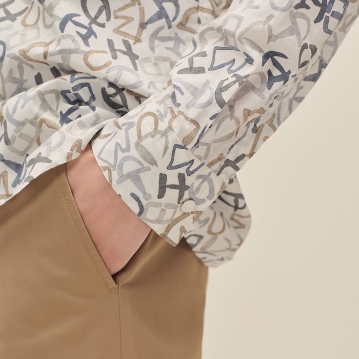 Mastic "Calligraphie Equestre" Straight Cut Shirt