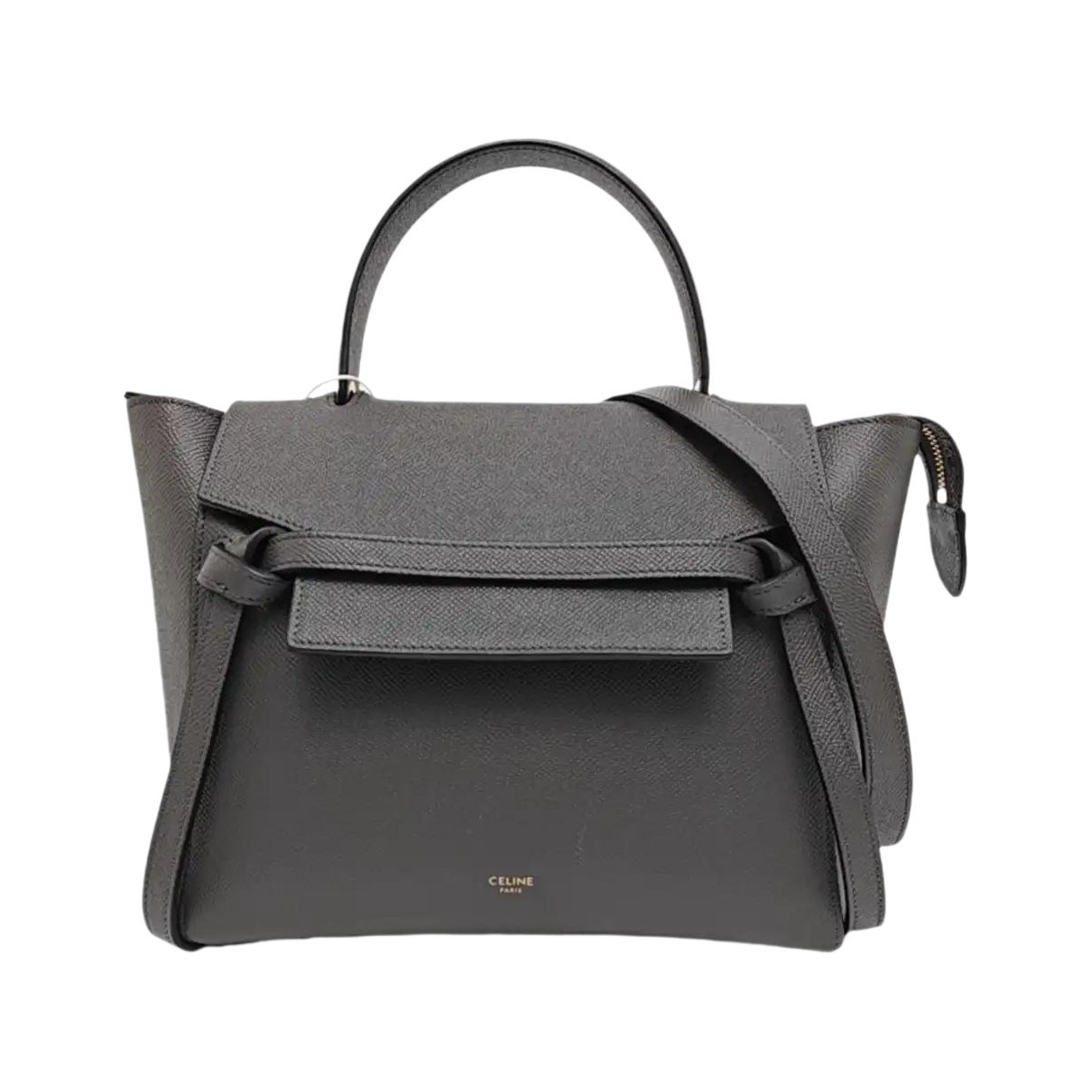 Belt leather crossbody bag