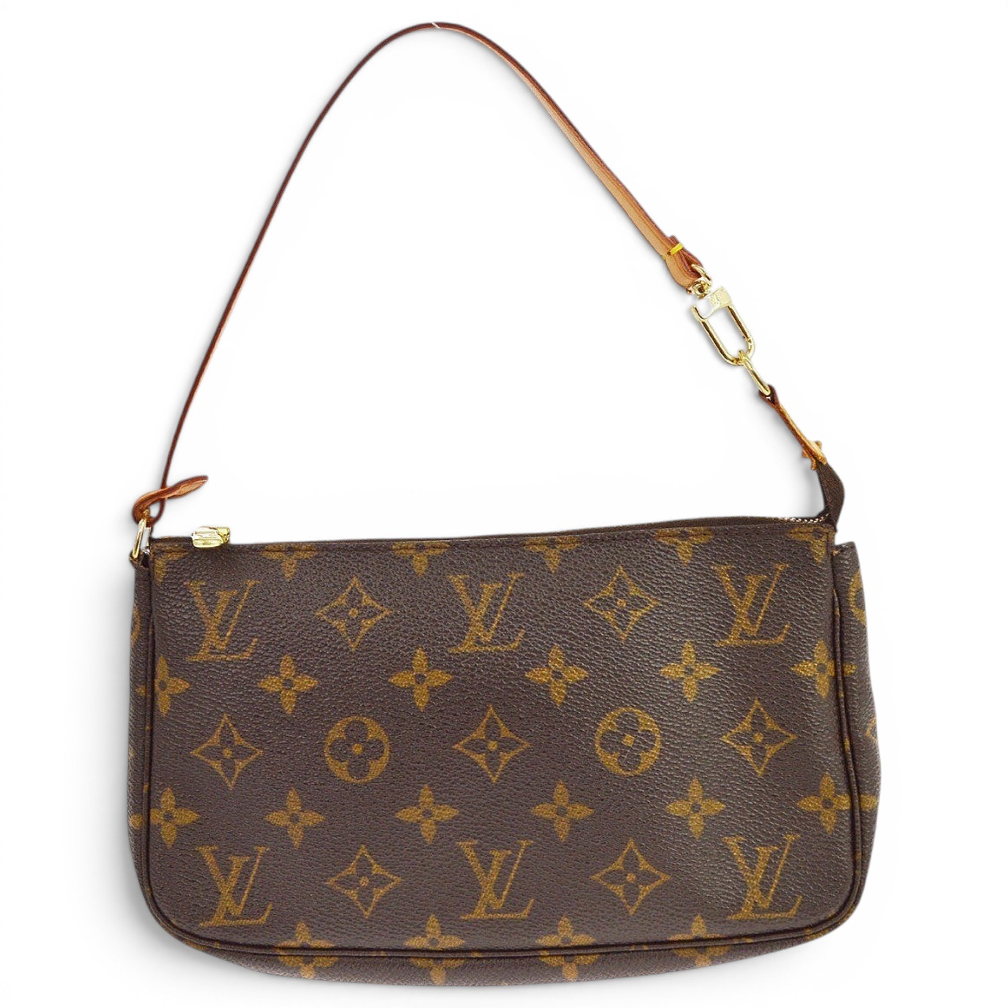 Leather clutch bag