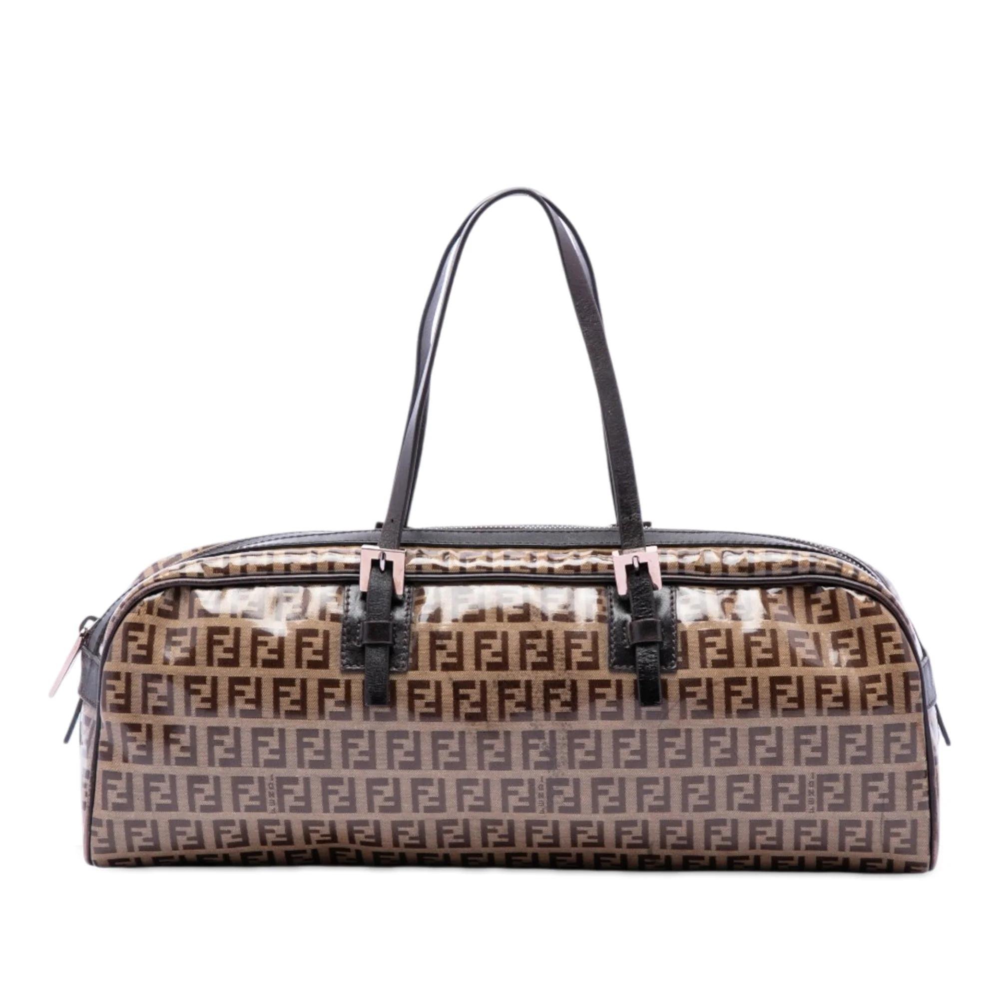 Pocket leather handbag