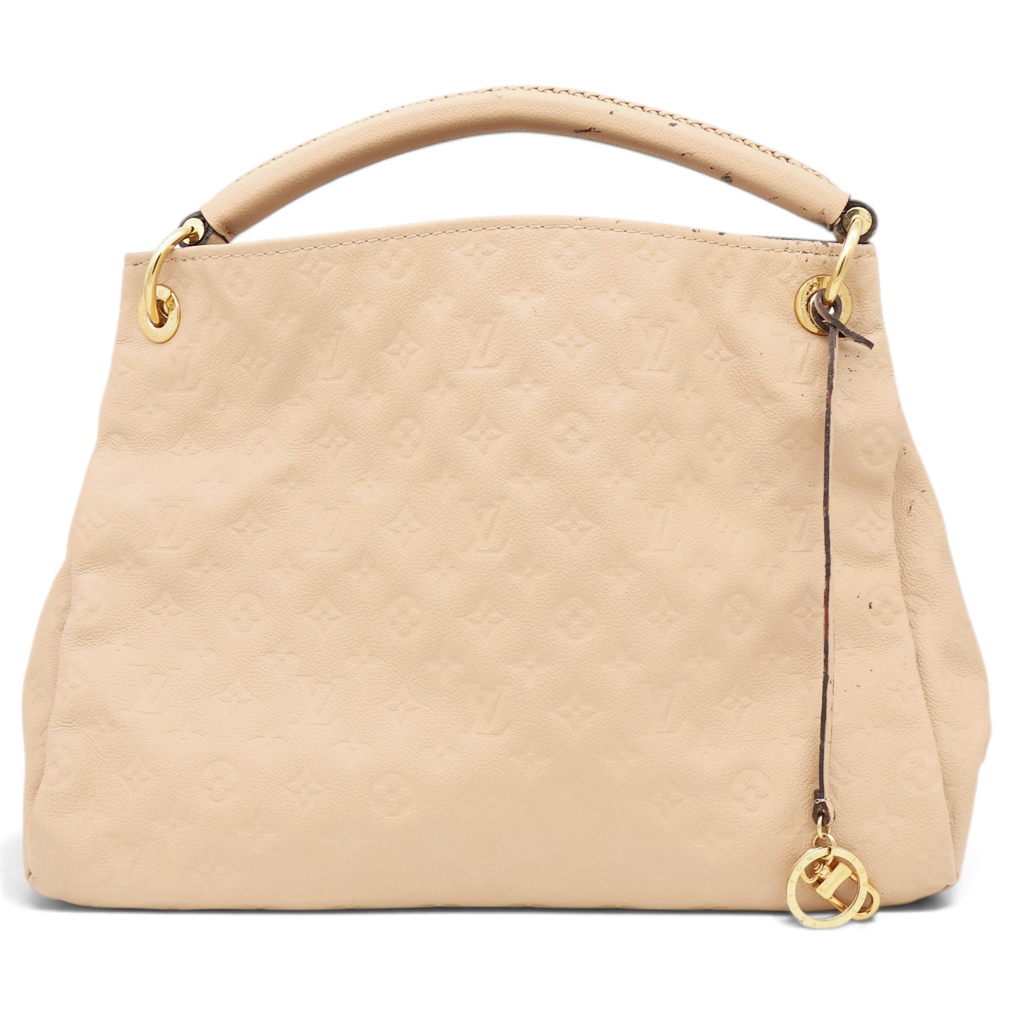 Artsy leather handbag