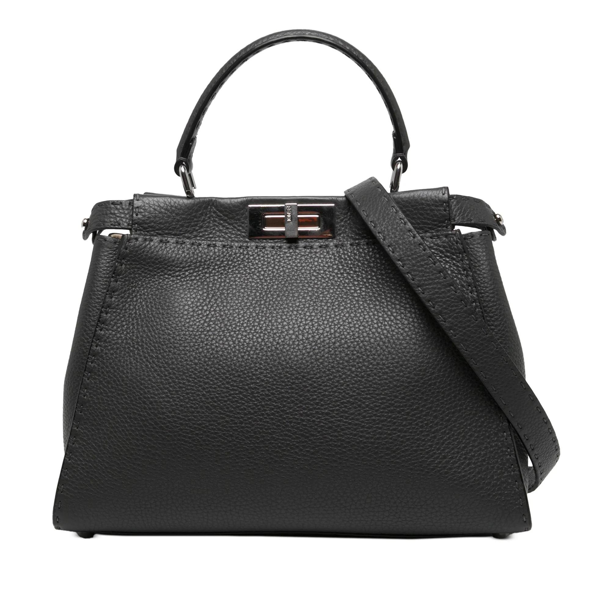 Peekaboo pony-style calfskin handbag