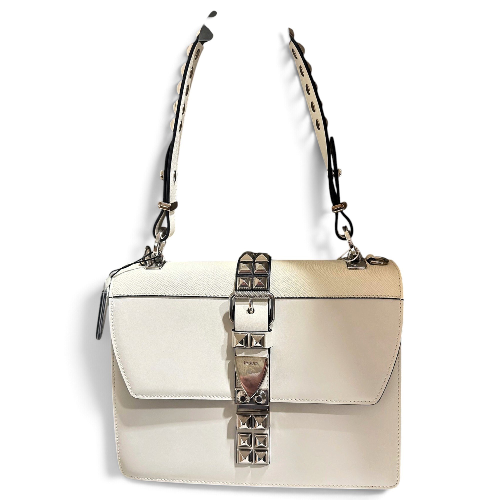 Cahier Buckle leather handbag