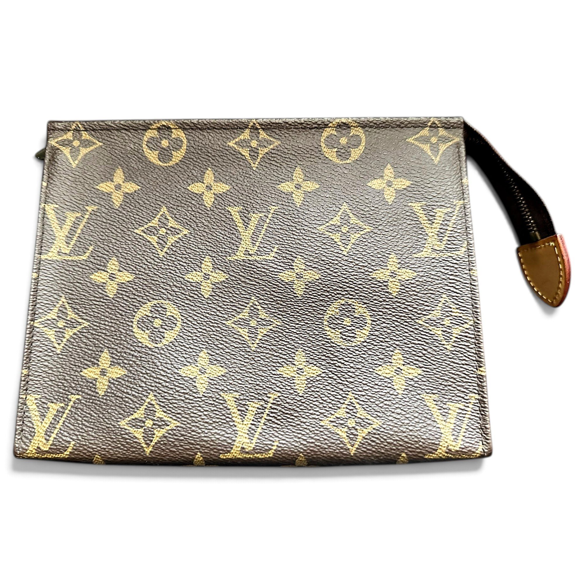 Leather clutch bag