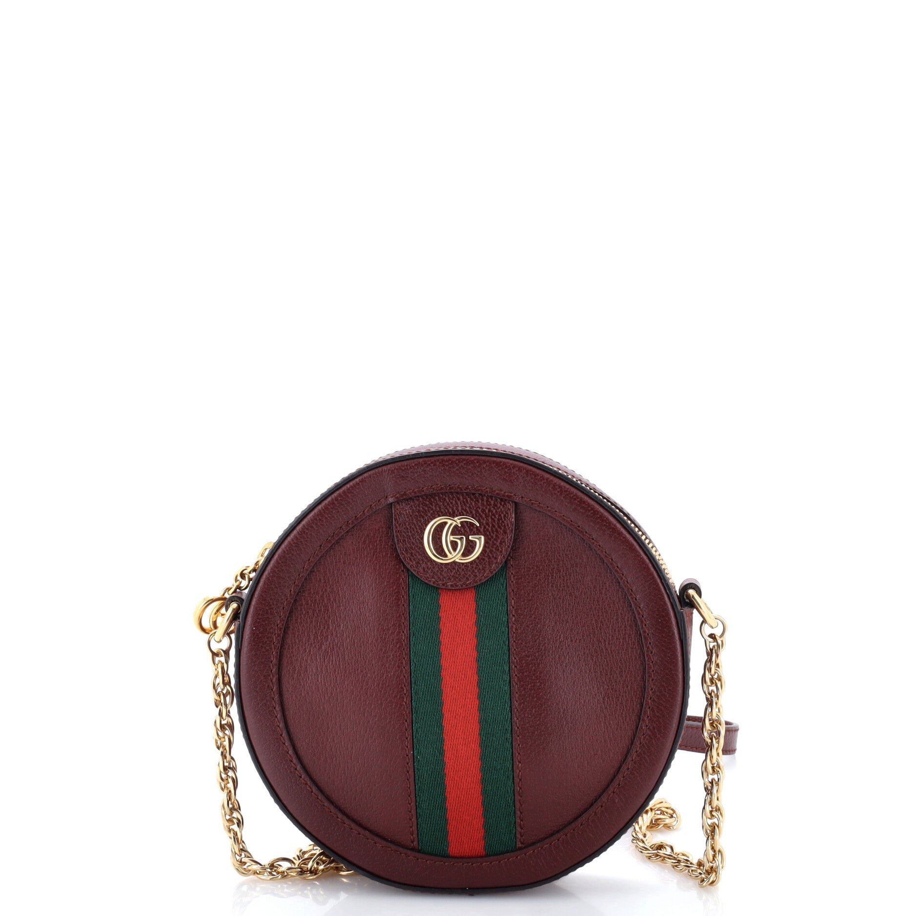Ophidia Round Shoulder Bag Leather Mini