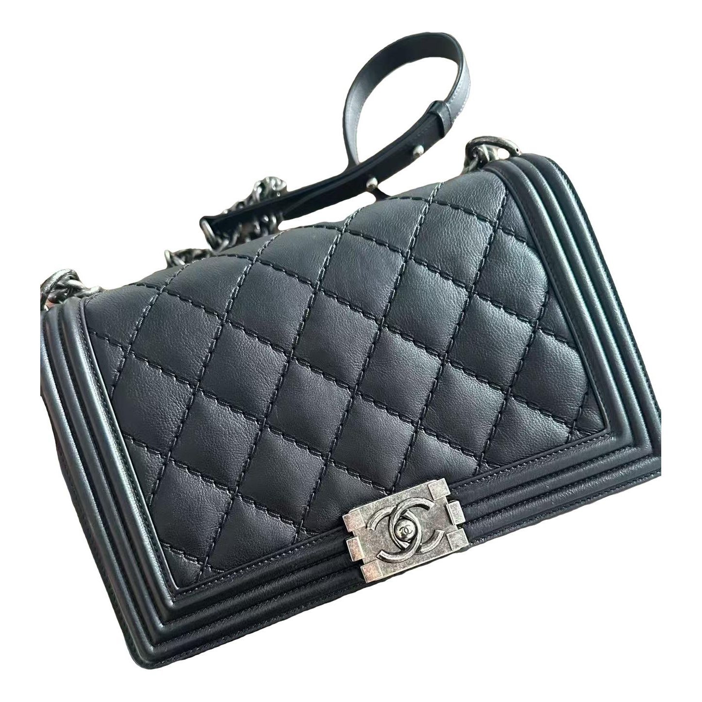 Boy leather crossbody bag