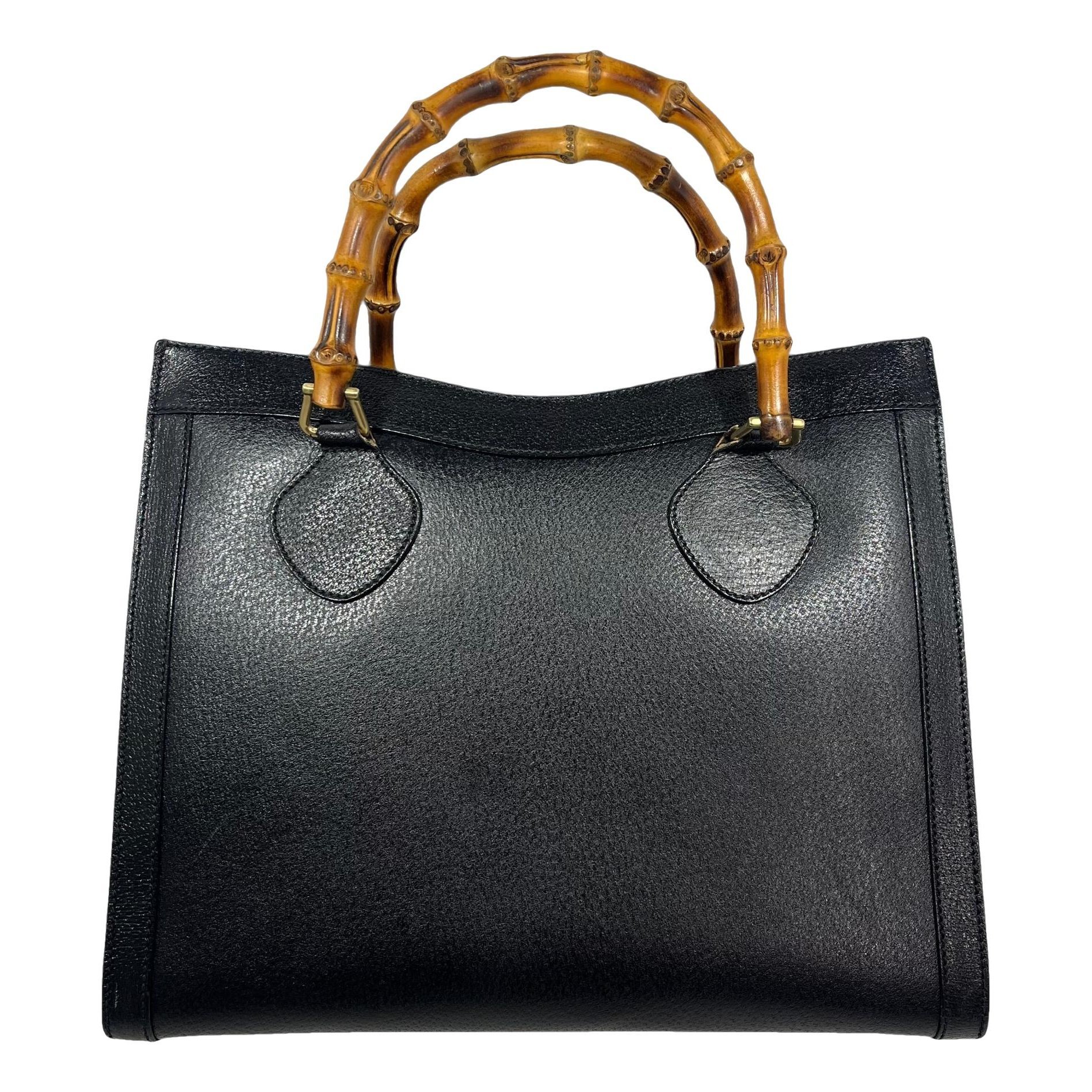 Diana Bamboo leather handbag