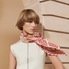 Twilly Au Bloc Pleated Scarf 90