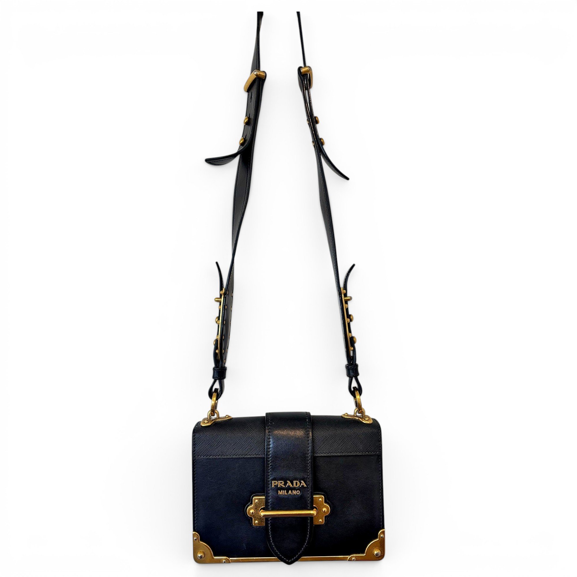Prada Cahier leather handbag