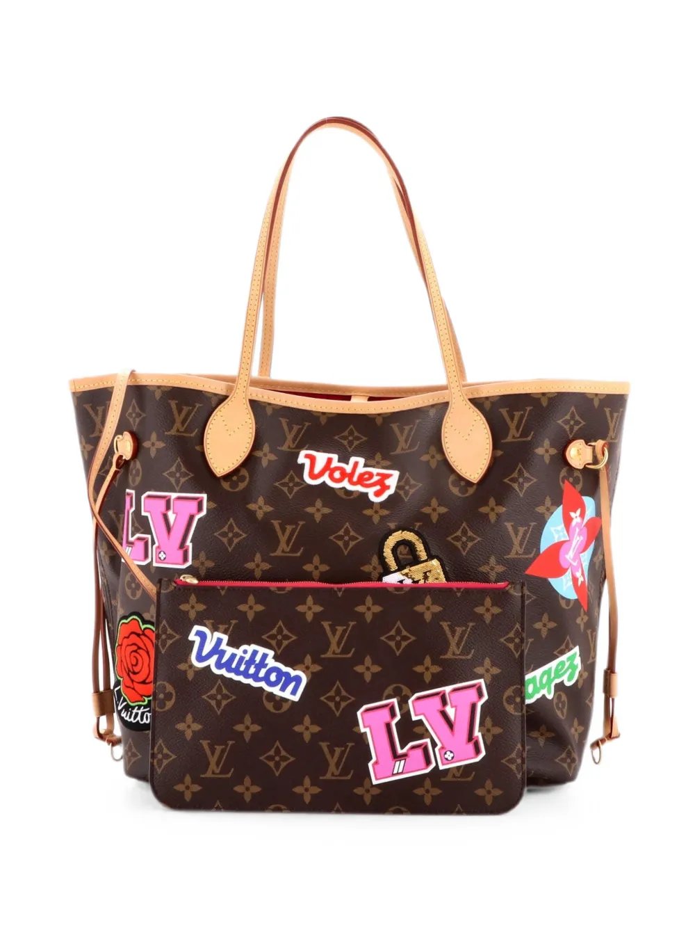 Louis Vuitton Neverfull NM Limited Edition Patches Monogram Canvas MM tote bag