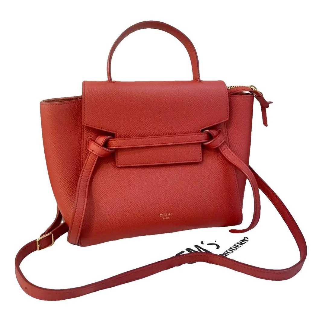 Belt leather handbag