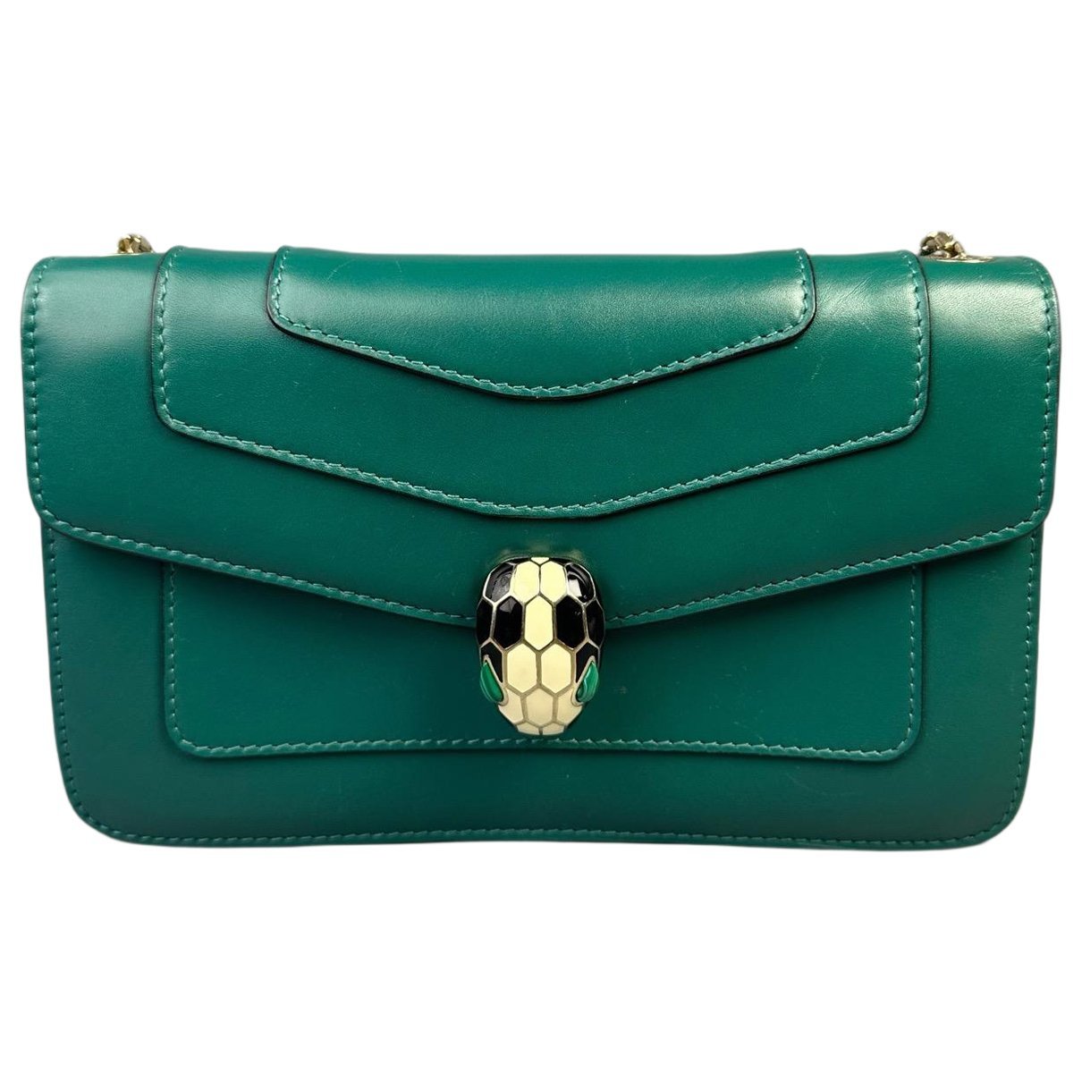 Bvlgari Serpenti leather handbag