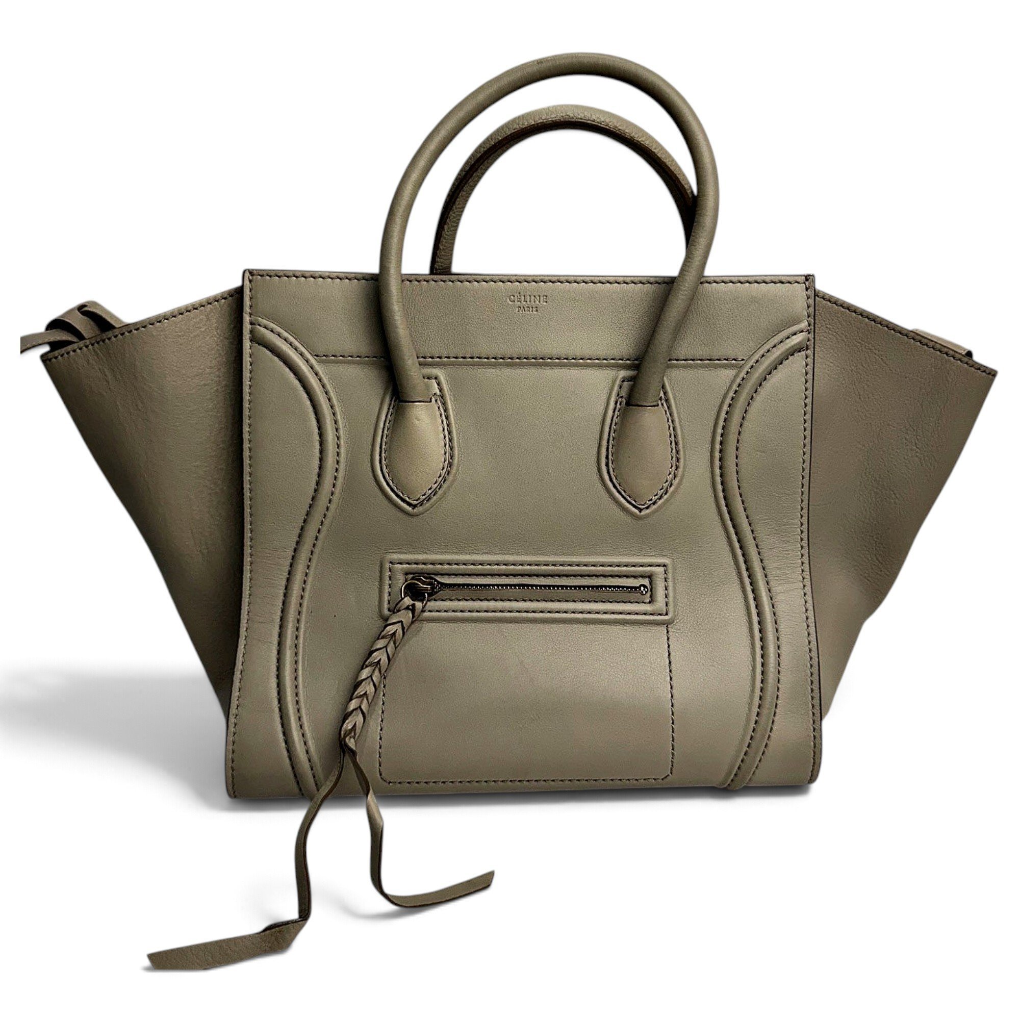 Luggage leather handbag