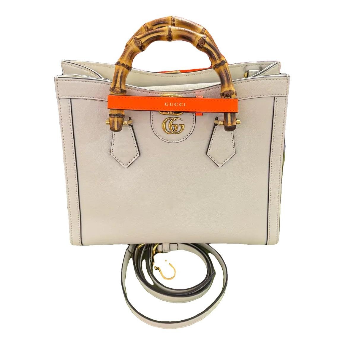 Vintage Bamboo leather crossbody bag