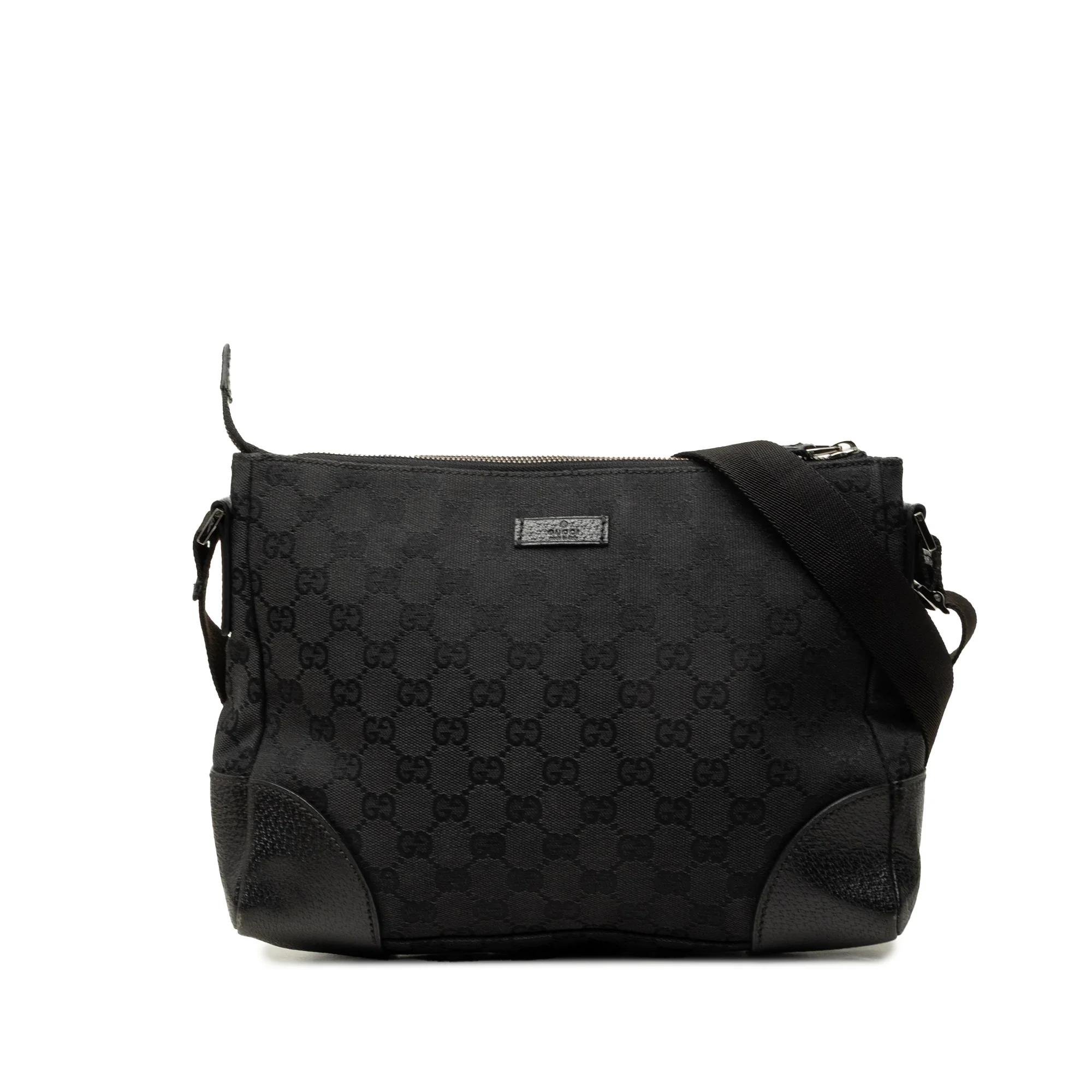 Gucci B leather crossbody bag