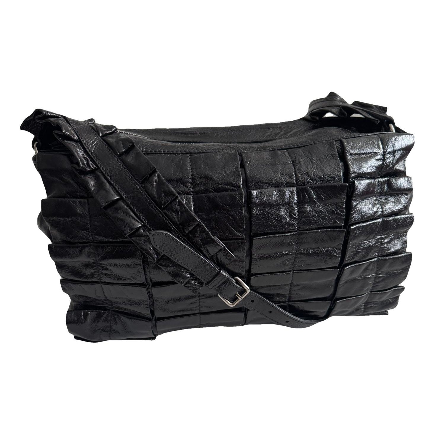 Patent leather crossbody bag