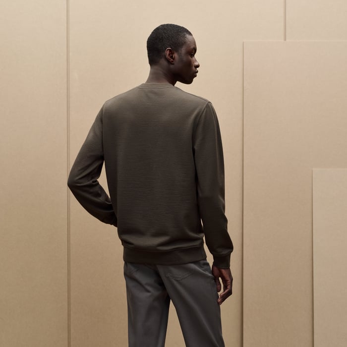 Taupe "Parcours Sans Faute Bandana" Crewneck Sweater