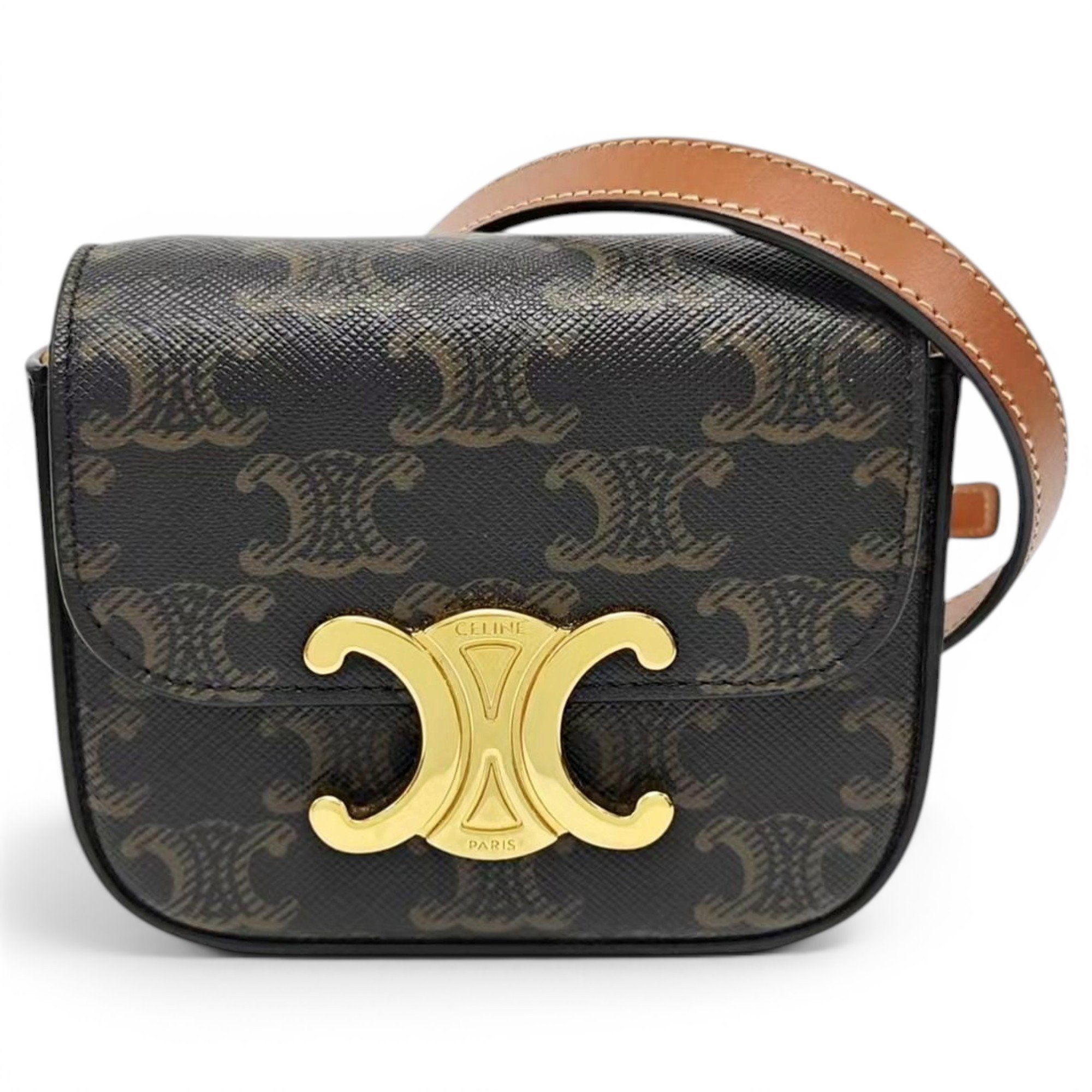 Triomphe cloth mini bag