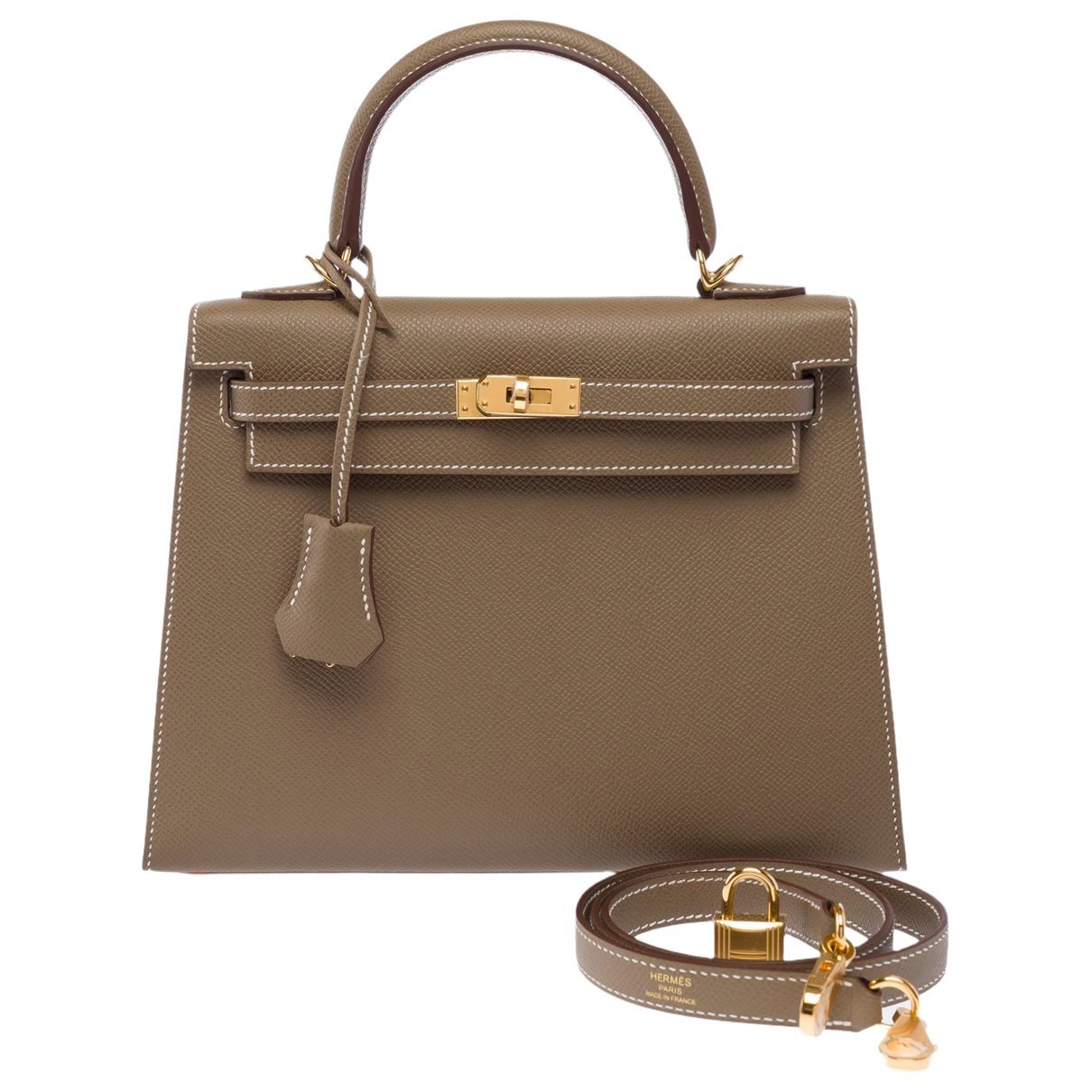 Kelly 25 leather handbag