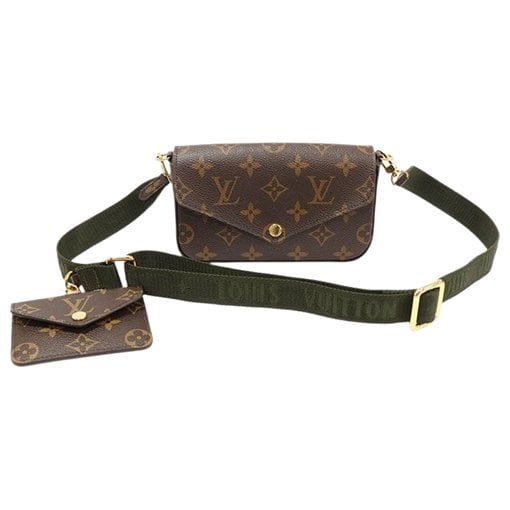 Leather clutch bag